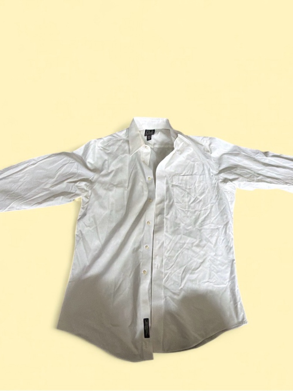 Jos. A. Bank White Long-Sleeve Dress Shirt